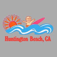 Huntington Beach, Ca   Original Retro Style Surf Beach Design T-shirt | Artistshot