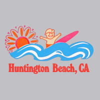 Huntington Beach, Ca   Original Retro Style Surf Beach Design Pocket T-shirt | Artistshot