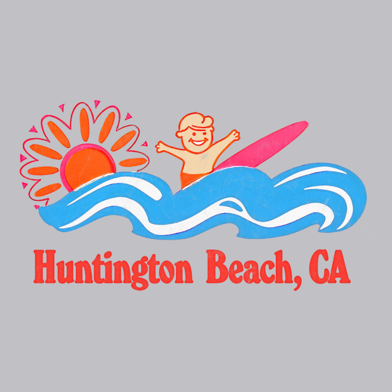 Huntington Beach, Ca   Original Retro Style Surf Beach Design Pocket T-shirt | Artistshot