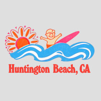 Huntington Beach, Ca   Original Retro Style Surf Beach Design V-neck Tee | Artistshot