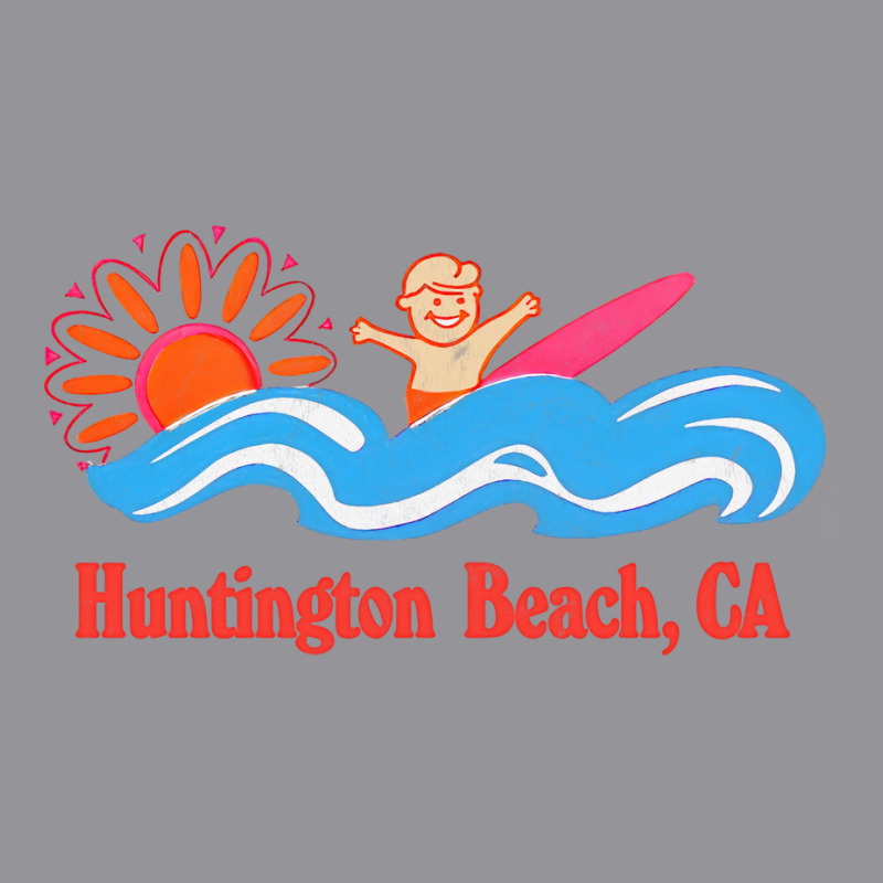 Huntington Beach, Ca   Original Retro Style Surf Beach Design 3/4 Sleeve Shirt | Artistshot