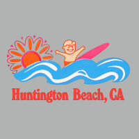 Huntington Beach, Ca   Original Retro Style Surf Beach Design Zipper Hoodie | Artistshot