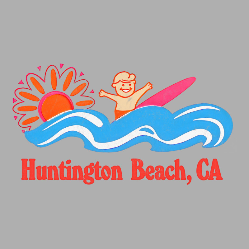 Huntington Beach, Ca   Original Retro Style Surf Beach Design Exclusive T-shirt | Artistshot