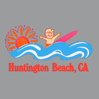 Huntington Beach, Ca   Original Retro Style Surf Beach Design Classic T-shirt | Artistshot