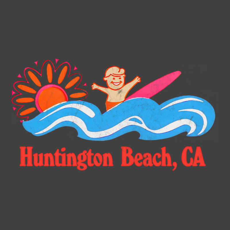 Huntington Beach, Ca   Original Retro Style Surf Beach Design Vintage T-shirt | Artistshot