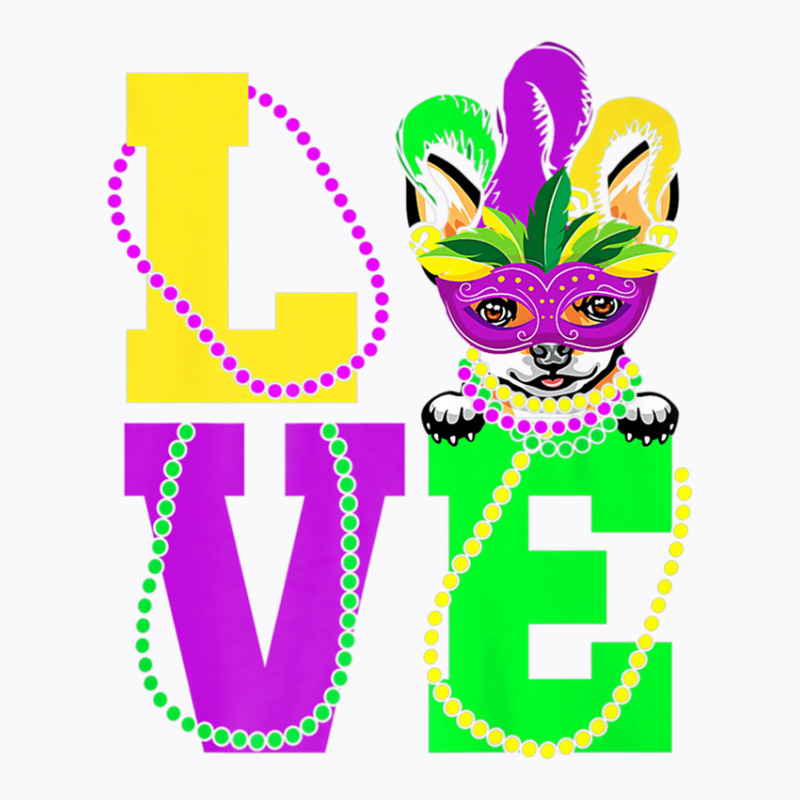 Chihuahua Love Mardi Gras New Orleans T-shirt | Artistshot