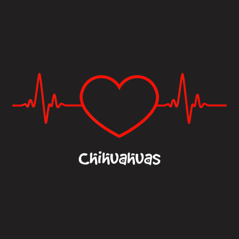 Chihuahua Heartbeat Love My Dog Design T-shirt | Artistshot