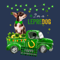 I'm A Lepredog Chihuahua Patrick's Day Shamrock For Dog Men Denim Jacket | Artistshot