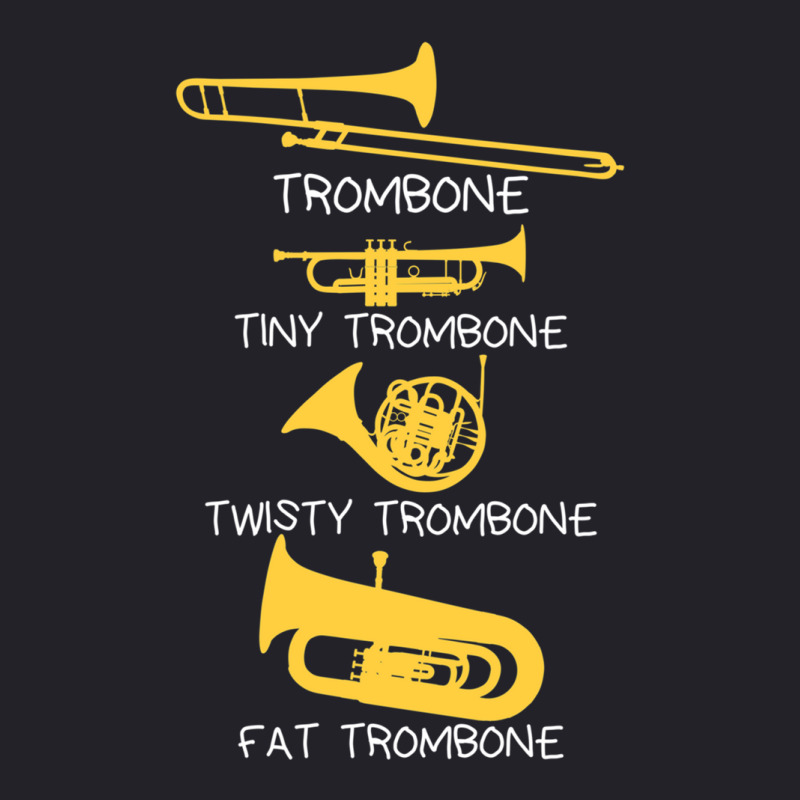 Funny Types Of Trombones Unisex Sherpa-Lined Denim Jacket by CharlesZacharias | Artistshot