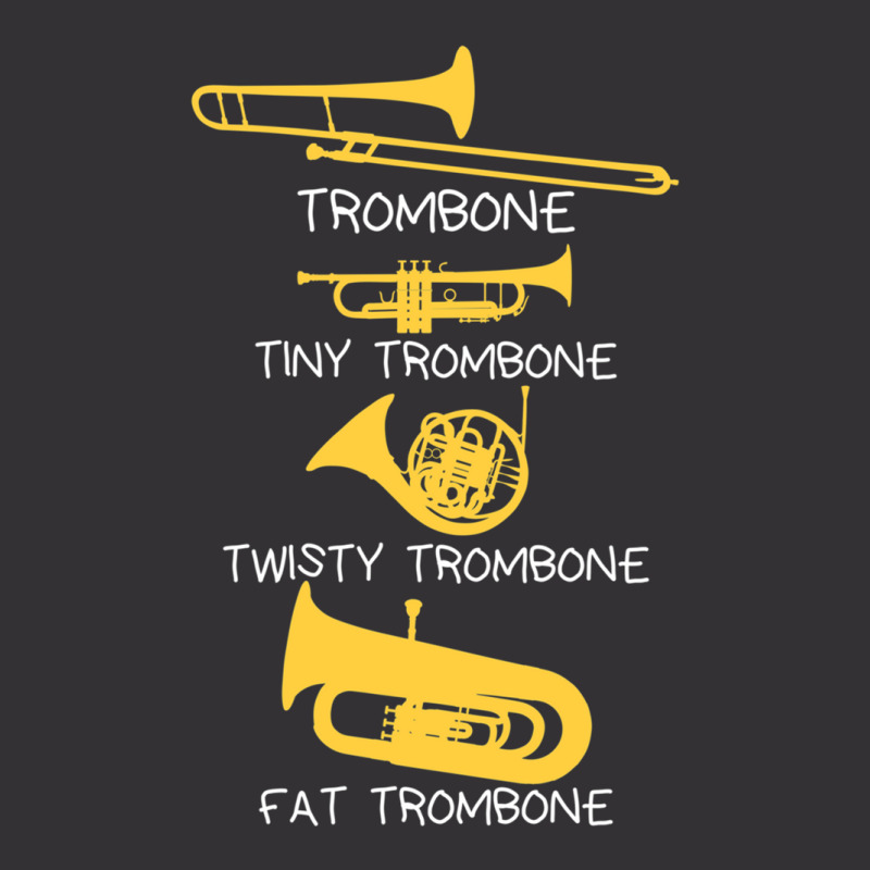 Funny Types Of Trombones Vintage Hoodie And Short Set by CharlesZacharias | Artistshot