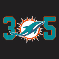 305 Modern Miami Football, Cool Dolphin, Tailgate Party Fan Premium T-shirt | Artistshot