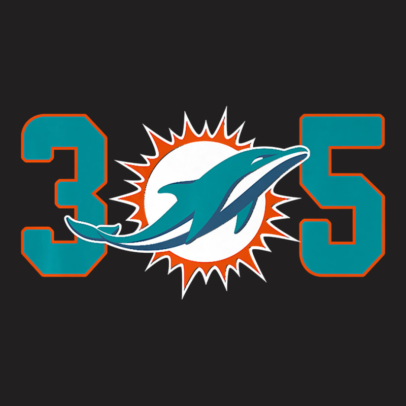 305 Modern Miami Football, Cool Dolphin, Tailgate Party Fan Premium T-shirt | Artistshot