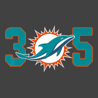 305 Modern Miami Football, Cool Dolphin, Tailgate Party Fan Premium Vintage T-shirt | Artistshot