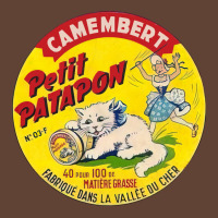 Camembert Petit Patapon     Vintage Francophile Cheese Label T-shirt | Artistshot