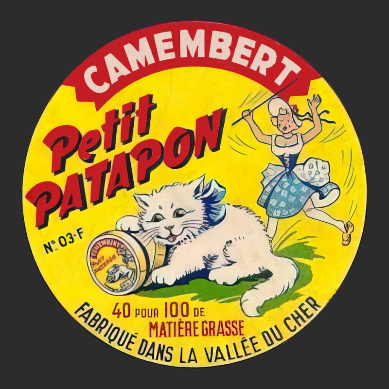 Camembert Petit Patapon     Vintage Francophile Cheese Label Exclusive T-shirt | Artistshot