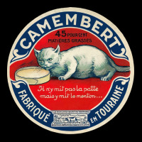 Camembert Touraine     Vintage Francophile Cheese Label Lightweight Hoodie | Artistshot