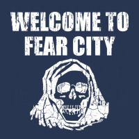 Welcome To Fear City, Distressed Men Denim Jacket | Artistshot