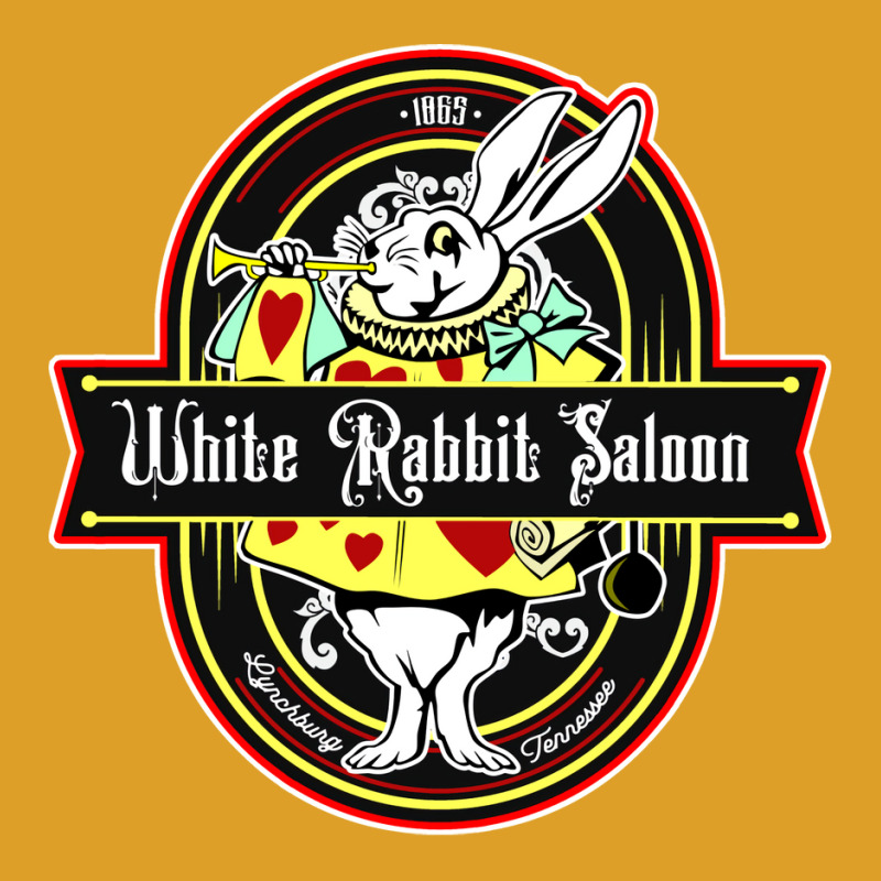 White Rabbit Saloon, Weathered Board Distressed T-shirt | Artistshot