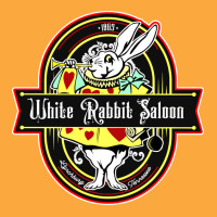 White Rabbit Saloon, Weathered Board Distressed Zipper Hoodie | Artistshot