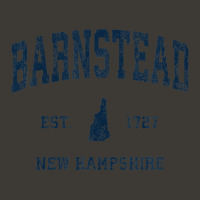 Barnstead New Hampshire Nh Vintage Athletic Navy Sports Desi Bucket Hat | Artistshot