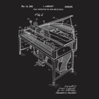 Piano Art Patent Print 1950 T-shirt | Artistshot