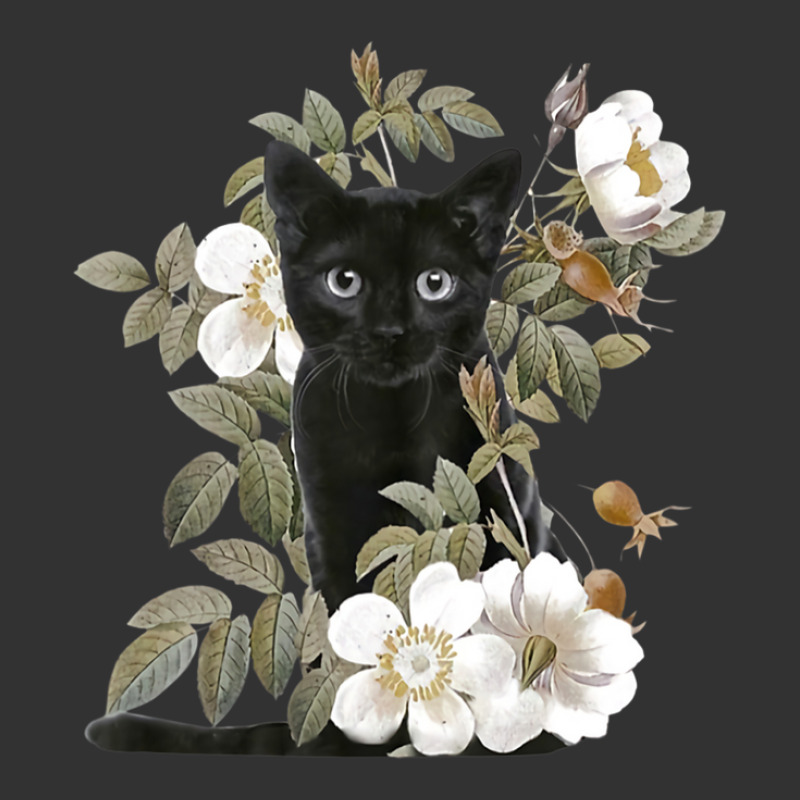 Womens Black Cat Flower White Gifts Black Cat Loves Baby Bodysuit by eskalitiffay | Artistshot