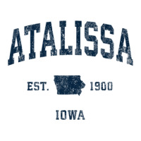 Atalissa Iowa Ia Vintage Athletic Navy Sports Design Baby Tee | Artistshot