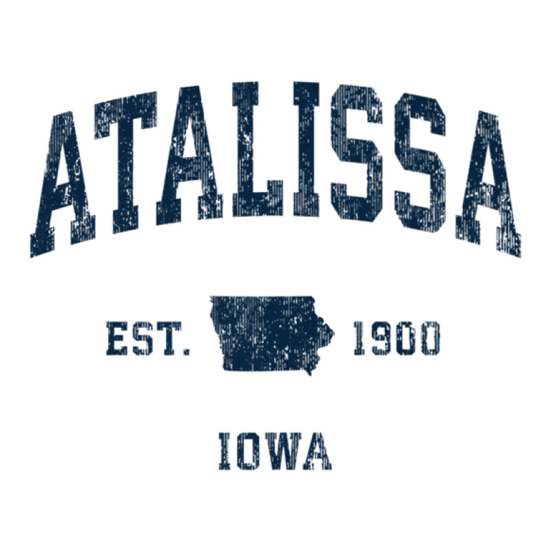 Atalissa Iowa Ia Vintage Athletic Navy Sports Design Youth Sweatshirt by nyiokamonodw | Artistshot