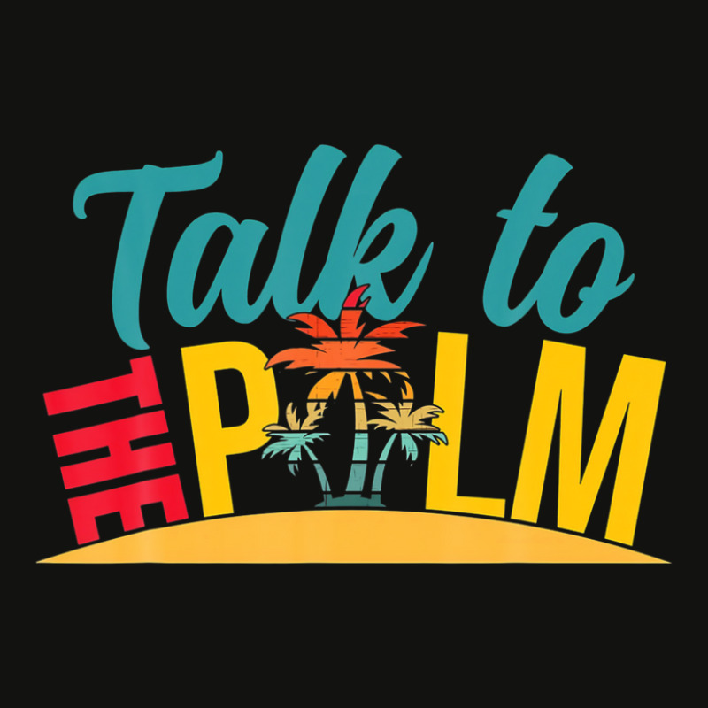 Talk To The Palm Trees Tropical Island Lovers Scorecard Crop Tee by eskalitiffay | Artistshot