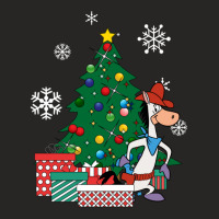 Quick Draw Mcgraw Around The Christmas Tree 1 Ladies Fitted T-shirt | Artistshot