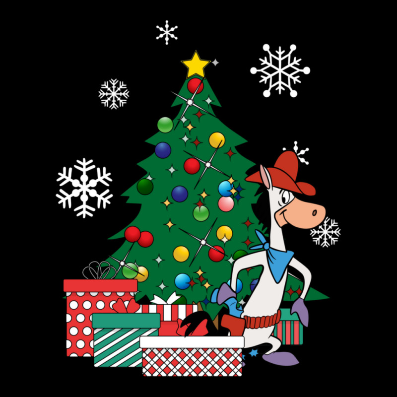 Quick Draw Mcgraw Around The Christmas Tree 1 Cropped Hoodie by SheilaAntoinette | Artistshot