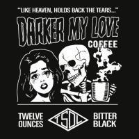 Darker My Love Bitter Black Coffee Scorecard Crop Tee | Artistshot