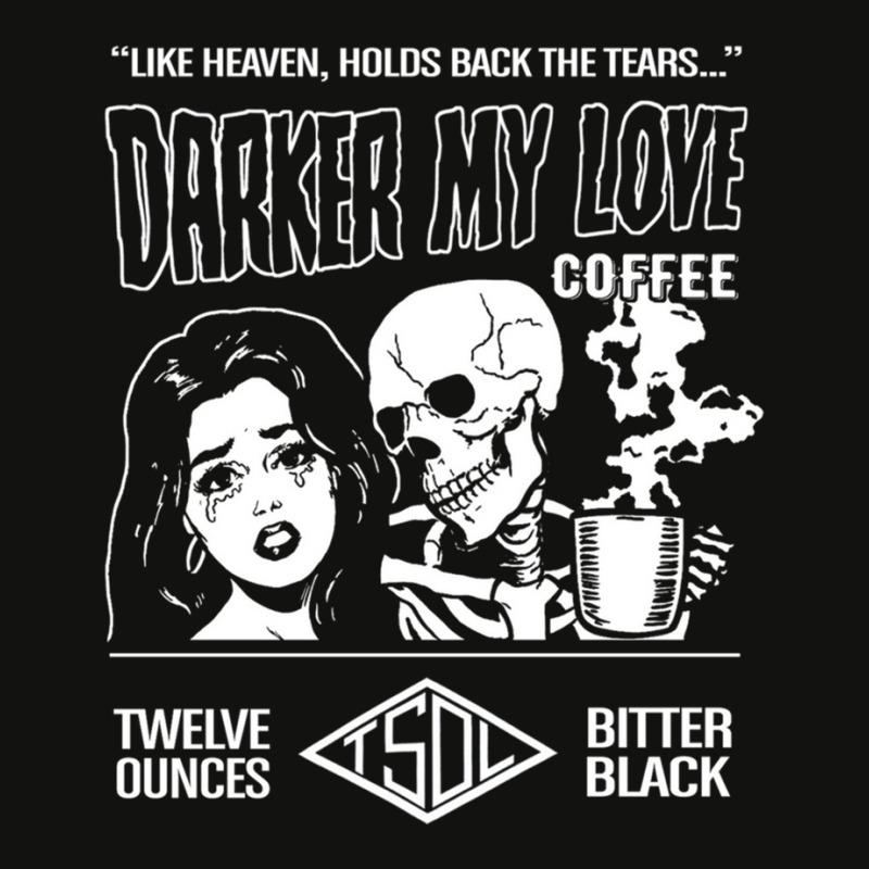 Darker My Love Bitter Black Coffee Scorecard Crop Tee by JasonPaxton | Artistshot