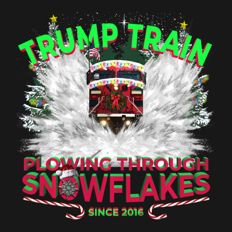 Trending Plow Snowflakes This Christmas & Don A Maga Trump Train 2024 Flannel Shirt by yumgaugeteuda | Artistshot