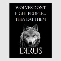 Dirus   Wolves Don't Fight People... They Eat Them Unisex Jogger | Artistshot