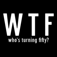 Wtf Who Turning Fifty 50 Years Old Funny 50th Birthday Portrait Canvas Print | Artistshot