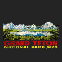 Grand Teton National Park Vintage Travel Decal 2 3/4 Sleeve Shirt | Artistshot