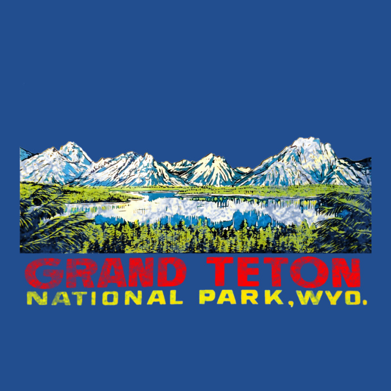 Grand Teton National Park Vintage Travel Decal 2 Crewneck Sweatshirt by sephjomafafos | Artistshot