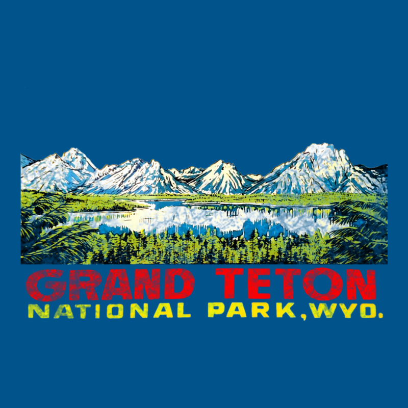 Grand Teton National Park Vintage Travel Decal 2 Classic T-shirt by sephjomafafos | Artistshot