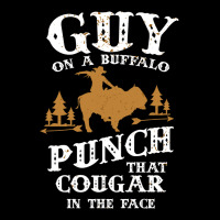 Guy On A Buffalo Punch That Cougar In The Face Cropped Sweater | Artistshot