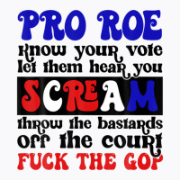 Pro Roe Know Your Vote Let Them Hear You Scream T-shirt | Artistshot