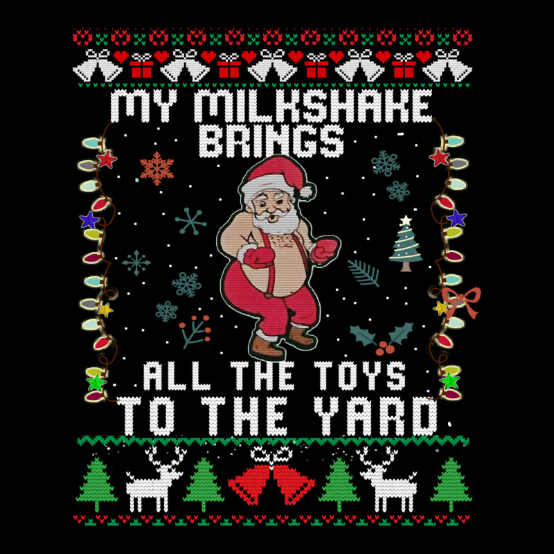 My Milkshake Brings All The Toys To The Yard Ugly Christmas Sweatshirt Adjustable Cap by gehnhe | Artistshot