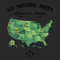 National Park Map Vintage T Shirt   All 59 National Parks Gifts T Shir Printed Hat | Artistshot