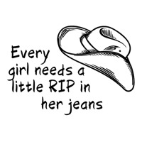 Every Girl Needs A Little Rip In Her Jeans Shirt V-neck Tee | Artistshot