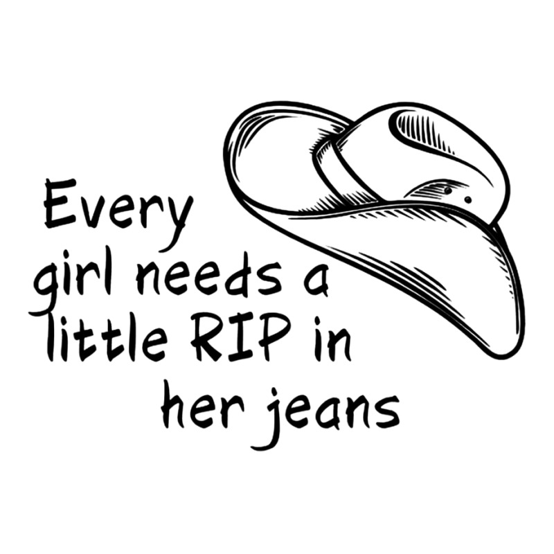 Every Girl Needs A Little Rip In Her Jeans Shirt V-Neck Tee by oubaydkukmanz | Artistshot