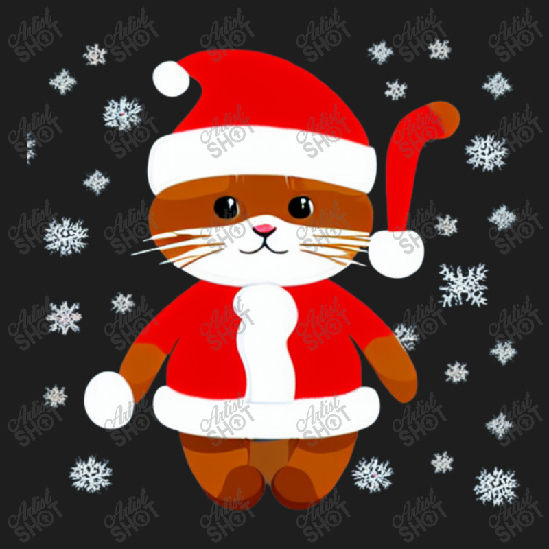 Cat Christmas Snow Classic T-shirt by Mikoart | Artistshot