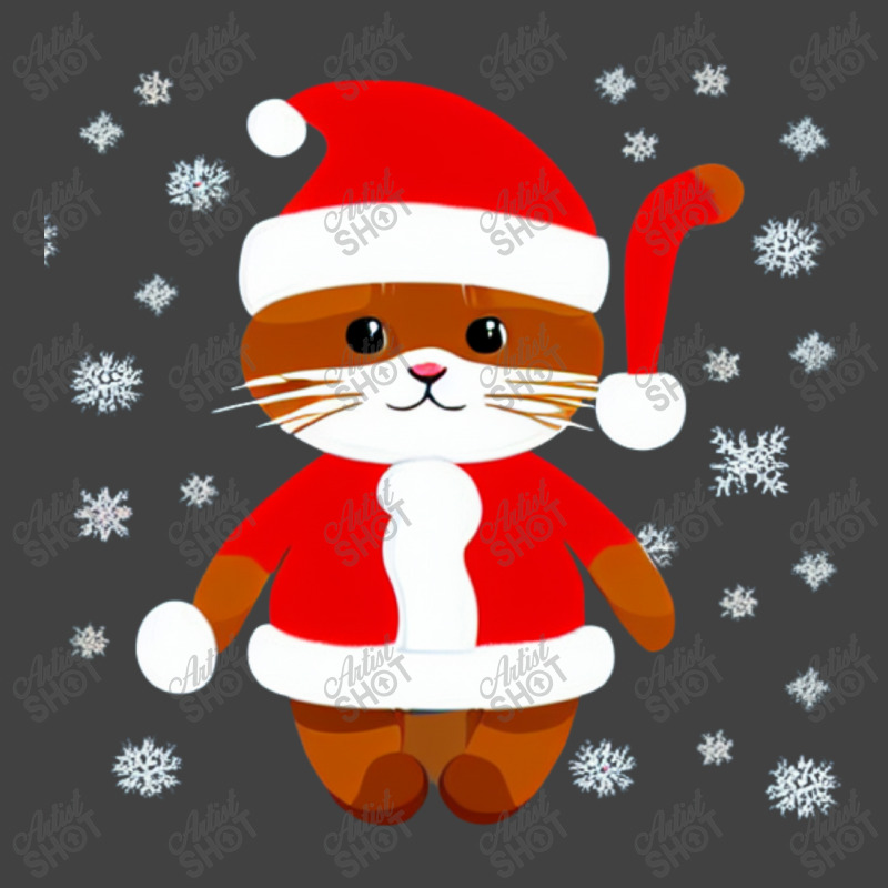 Cat Christmas Snow Vintage T-Shirt by Mikoart | Artistshot