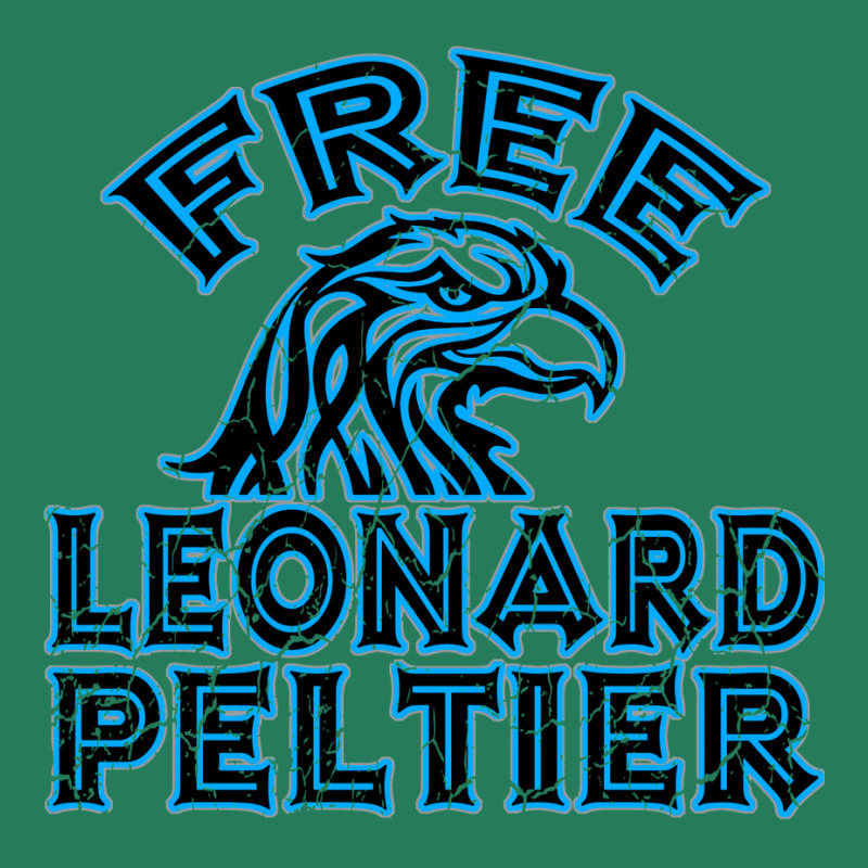 Free Leonard Peltier Blue Used Look T-Shirt by oubaydkukmanz | Artistshot