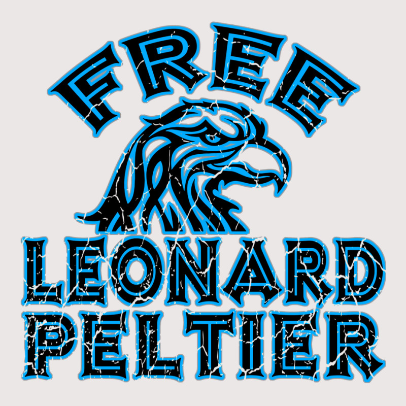 Free Leonard Peltier Blue Used Look Pocket T-Shirt by oubaydkukmanz | Artistshot