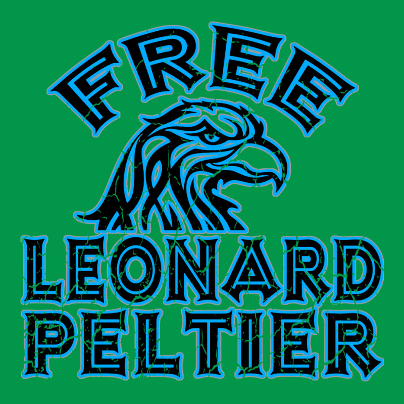 Free Leonard Peltier Blue Used Look Crewneck Sweatshirt by oubaydkukmanz | Artistshot